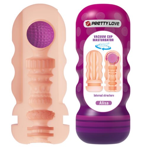 Prettylove Textured Vacuum Cup Masturbator BM-00900T106-1